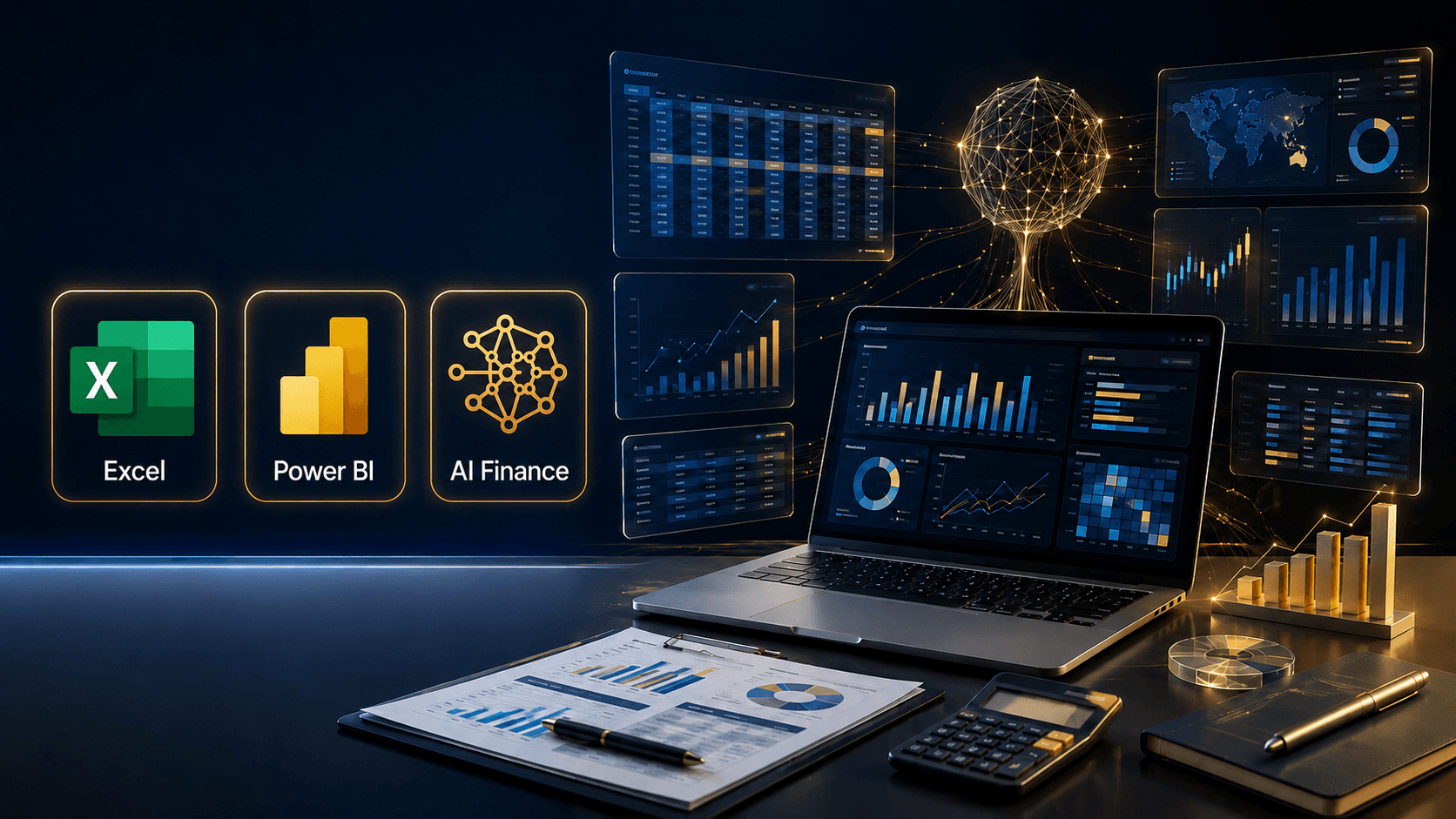 Advanced Excel, Power BI & AI for Finance course